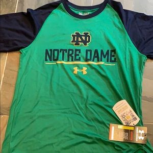 Unworn Norte Dame Under Armour shirt